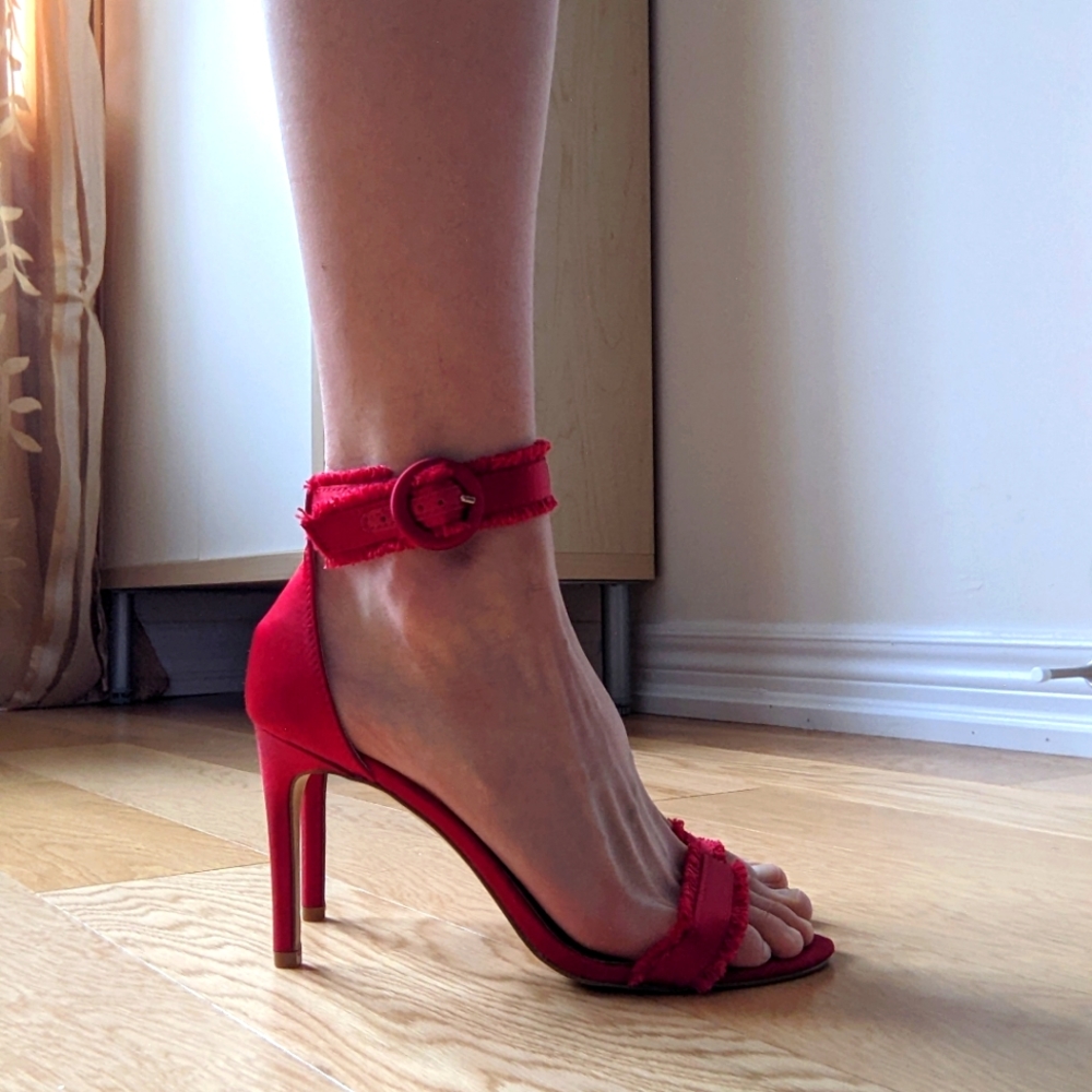 Mix No. 6 Rayane Red Heeled Sandal